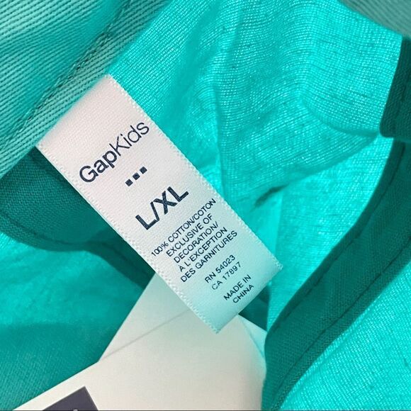 Gap Kids Shimmer Aquatide Gap Logo Baseball Hat Size L/XL New With Tags - Picture 10 of 12